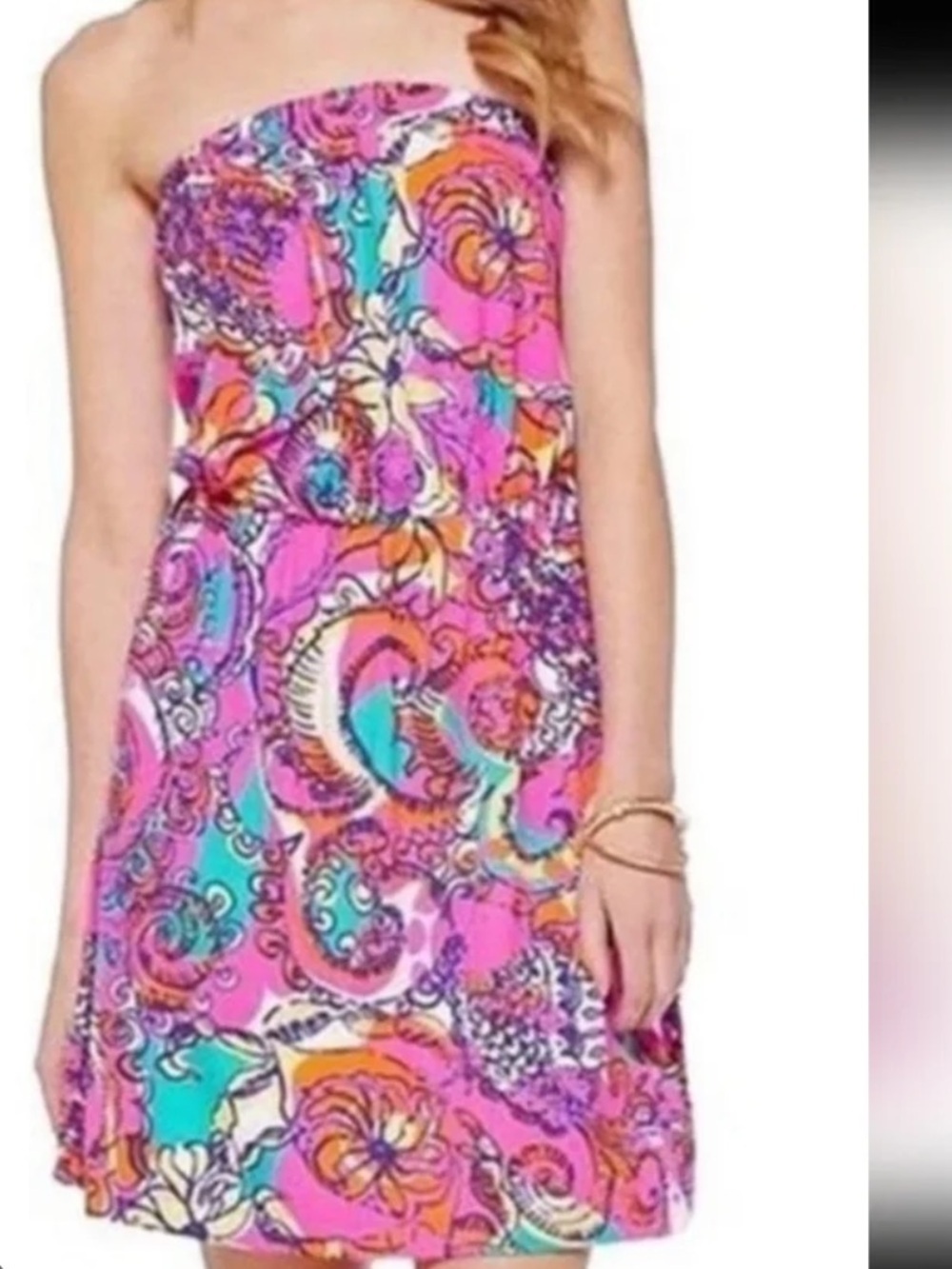 Lilly Pulitzer women’s Atwood dress in the vibrant Sea and Be Seen print size xs
